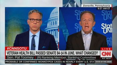Pat Toomey: Democrats tried to "sneak" $400B funding into veterans' health care bill