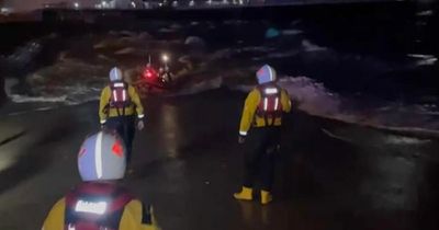 Man moments from death pulled from the sea at Blackpool after being 'overwhelmed by waves'