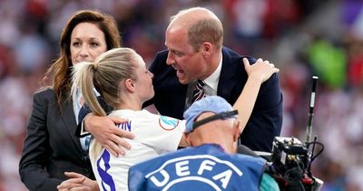 Prince William initiated Leah Williamson 'iconic' hug after Lionesses captain 'went to shake his hand'