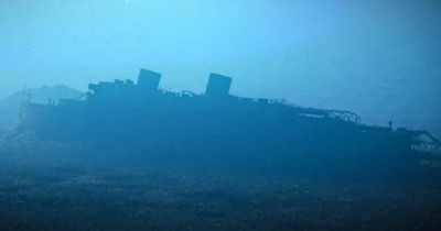 Huge shipwreck lying at the bottom of the sea just a few miles off UK coast