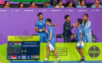 Commonwealth Games 2022: Table-tennis | India beats Singapore; retains men's team gold