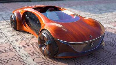 Dad Builds Wooden Mercedes AVTR Concept Replica For Son’s Birthday