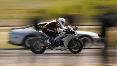 Drag Race: Aprilia RSV4 RF Vs. Toyota Supra Turbo