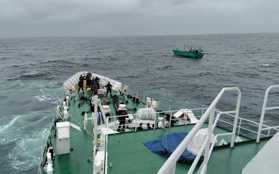 Coast Guard rescues five fishers, search on for two more