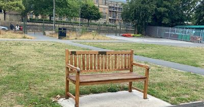 Netflix's After Life bench returns to Arboretum after it was smashed to pieces by vandals