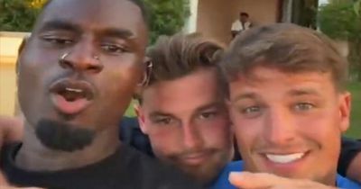 Love Island finalists lark around as they finally get their phones back at new villa