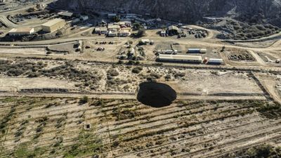 Sinkhole larger than tennis court has Chile perplexed