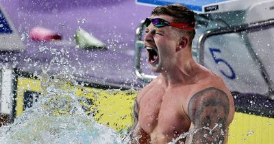 Adam Peaty resurfaces as a champion then apologises for being a 'mardy b**tard'