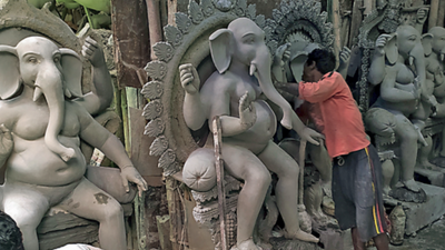 Kolkata: Good times back at Kumartuli with rise in Ganesh Puja count