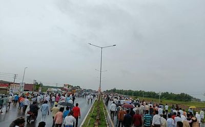 Siddaramaiah’s 75th birthday bash | Massive crowds gather at Davanagere, vehicles pile up on national highway