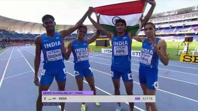 Indian mixed 4x400m relay team wins silver with Asian junior record in World U20 Athletics