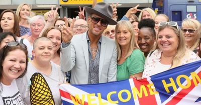 Bros singer Matt Goss mobbed by fans as he touches down at Heathrow Airport