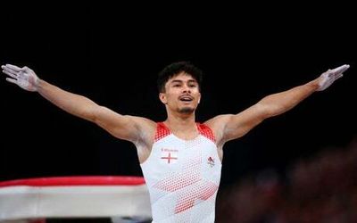 Jake Jarman announces himself as Britain’s next rising star as England dominate Commonwealth Games gymnastics