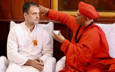 Rahul receives ‘Ishta Linga Deekshe’, learns about Basava philosophy