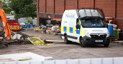 Specialist teams continue to search Oldham mill after human remains found