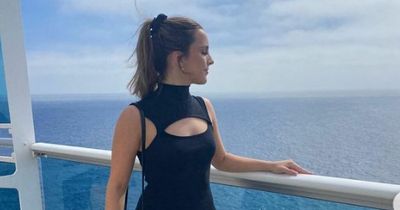 ITV Coronation Street star Elle Mulvaney looks stunning on cruise as she tells co-star she loves him