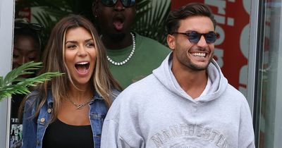 Love Island finalists ecstatic as they're reunited with family at airport after flying home