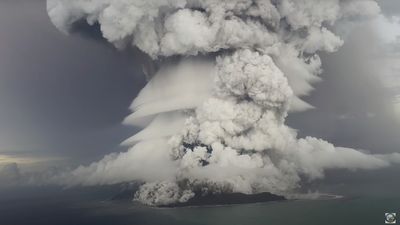 Tonga's volcano sent tons of water into the stratosphere. That could warm the Earth