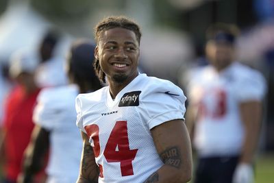 WATCH: Texans CB Derek Stingley intercepts goal line pass in training camp