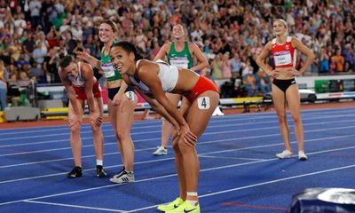 ‘This is for her’: Johnson-Thompson follows family loss with heptathlon gold