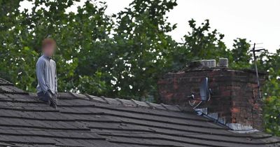 Wanted man on roof 'demands double pepperoni pizza' in police standoff