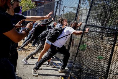 Protesters stop construction at Berkeley's People's Park