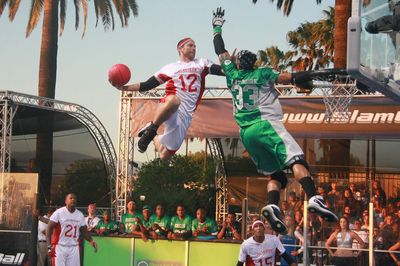 SlamBall, the high-flying and hard-hitting trampoline-infused basketball game, is coming back in 2023