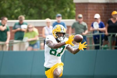 Aaron Rodgers: Rookie WR Romeo Doubs doing ‘rare’ things to start camp