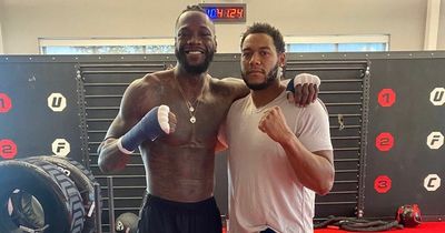 Boxing fans blown away by how skinny Deontay Wilder's legs are on return to gym