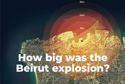 Infographic: How big was the Beirut explosion?