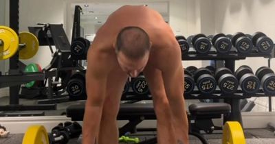 Paddy McGuinness appears 'naked' as he gets stuck into workouts after marriage split