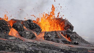 Spectators wowed by 'dancing flames' as Iceland's Fagradalsfjall volcano erupts for first time in eight months