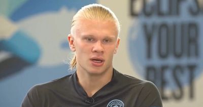 Erling Haaland refuses to be drawn into Roy Keane's debate after Man City prediction