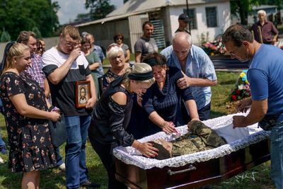 'I will be proud of you forever': A funeral in east Ukraine