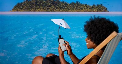 Tesco Mobile phone parasol is fun accessory that really works for summer