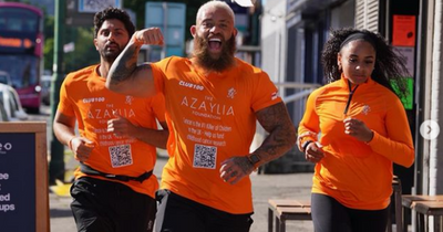 Ashley Cain thanks Belfast for 'incredible energy' as he finishes second marathon in memory of daughter