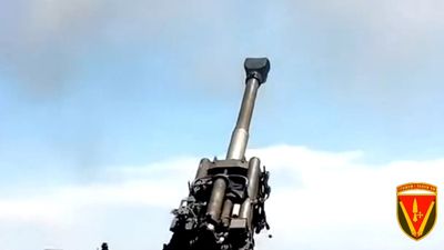 Ukrainian Artillerymen Destroy Russian Tank, Two Armored Personnel Carriers And Headquarters