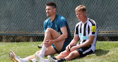 Newcastle United squad hint as three players with uncertain futures pose at club photo call