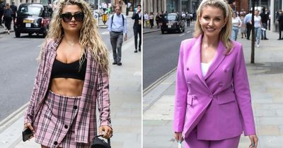 Love Island's Antigoni Buxton shows off her incredible figure at lunch with Amy Hart