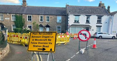 Gasworks causing traffic chaos in Wylam due to gasworks with 'Mexican standoffs' between vehicles