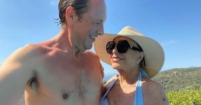 Joan Collins wows fans in blue bikini at 89 while on holiday with toyboy husband, aged 56