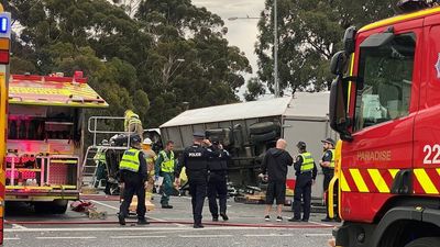 Nets being considered to stop runaway trucks on the South Eastern Freeway after latest crash