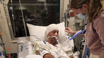 Yeppoon dad Dan Rutledge in coma in Brisbane hospital after stroke following brain surgery