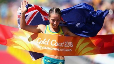 Race walker Jemima Montag embodying 'Australian values' as a role model to inspire next generation of athletes