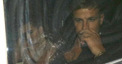 Gemma Owen and Luca Bish look despondent as they leave Love Island's reunion show