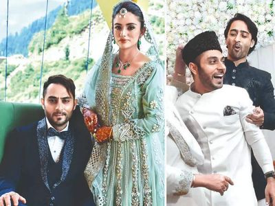 Mudasir Zafar ties the knot in Kashmir, buddy Shaheer Sheikh attends the wedding