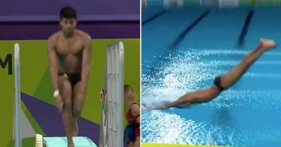 Commonwealth Games diver leaves fans wincing with huge belly flop