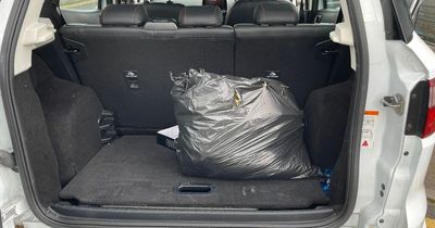 Cops seize huge bin bag of cannabis from car stolen two months ago