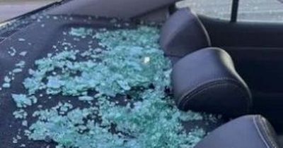 Hailstones the size of grapefruits dent drivers cars in freak storm terror