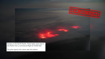 The strange red lights hovering over the Pacific are fishing boats, not aliens